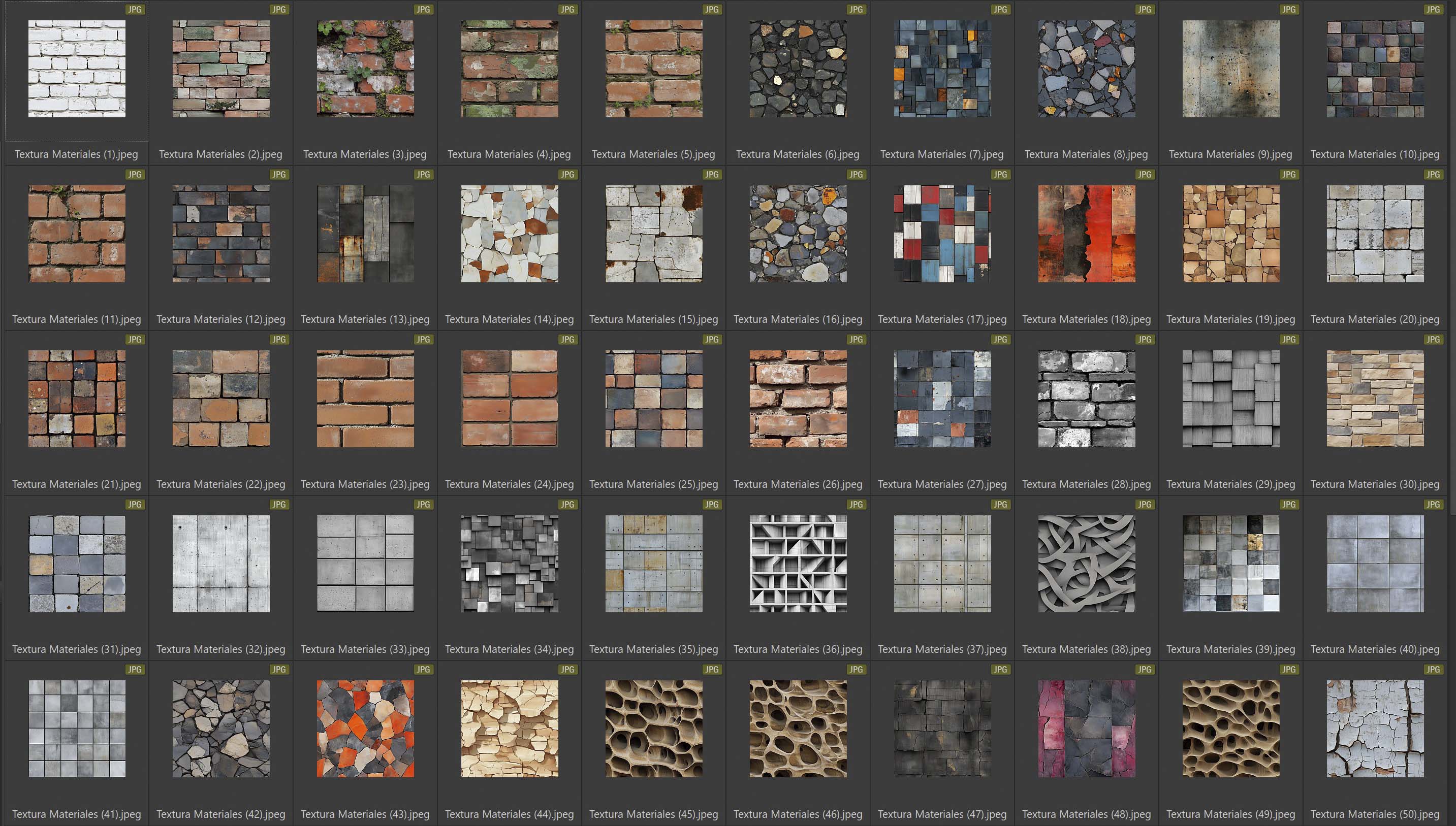 Indicice texturas de construccion