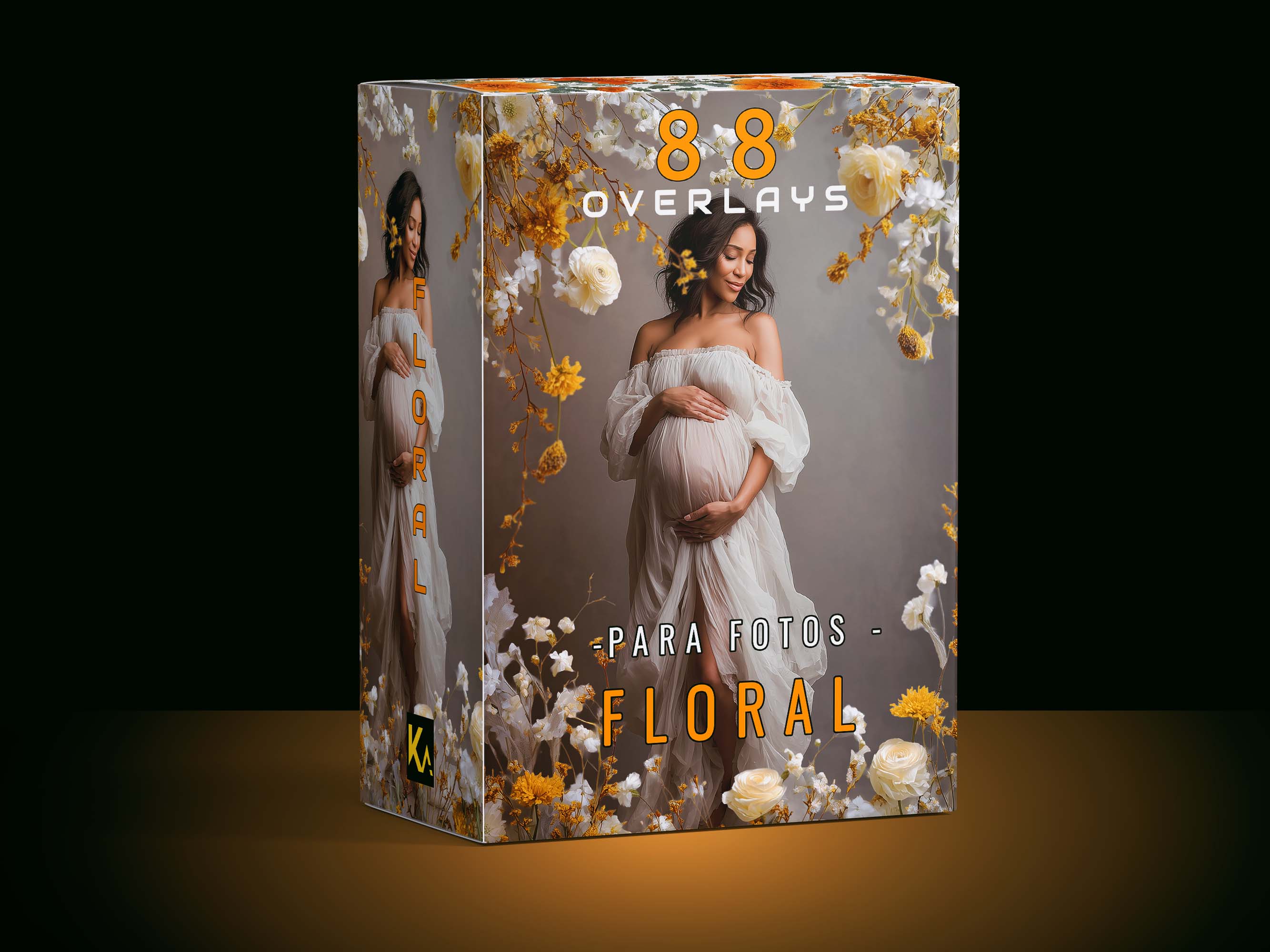 completo pack de overlays de marcos florales