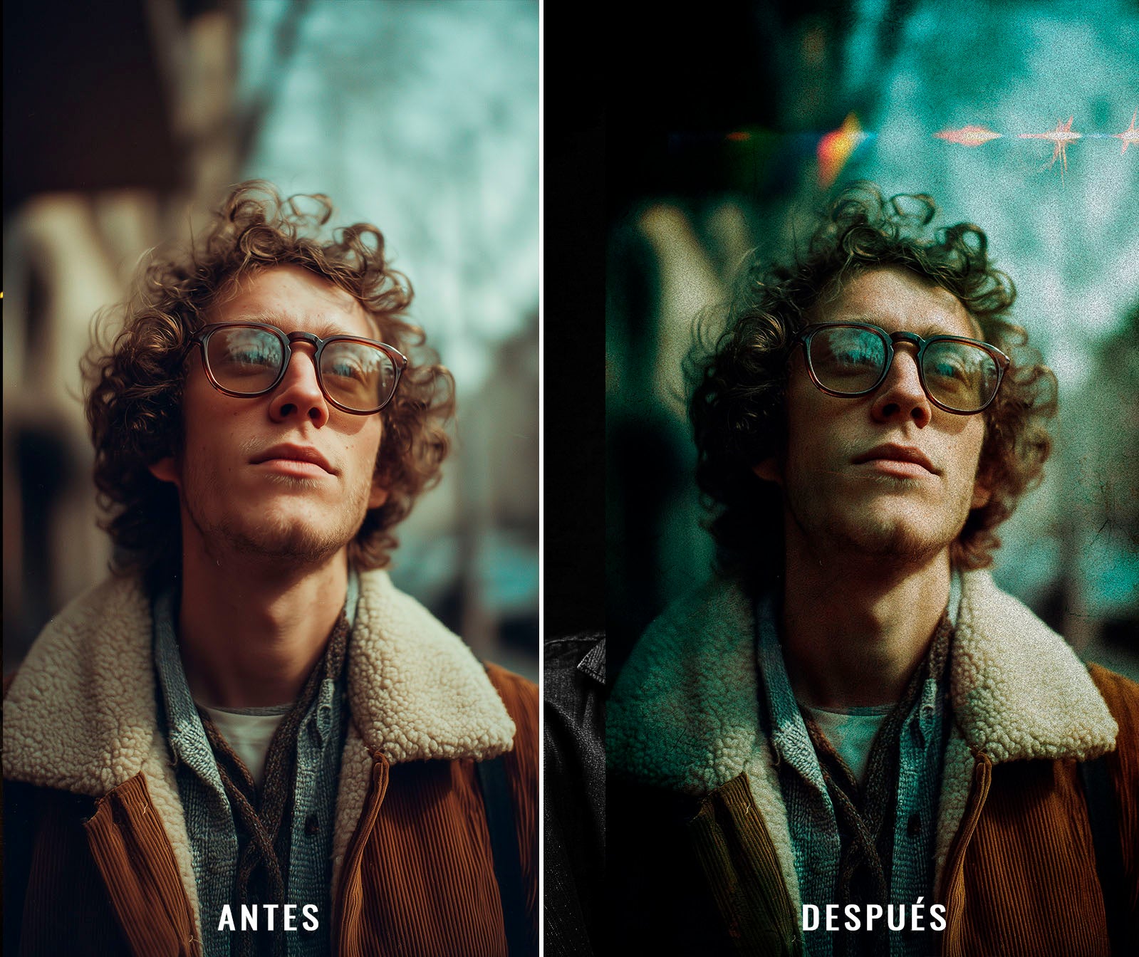 overlays retro antes y después