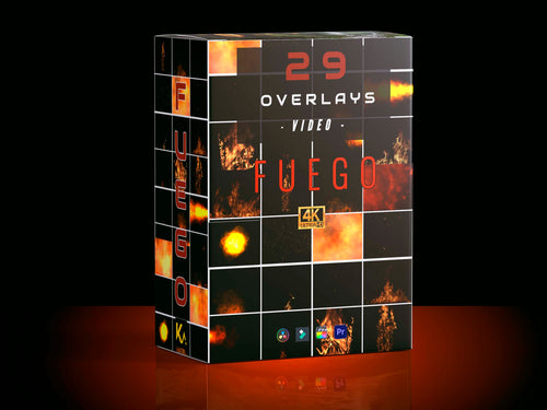 Overlays de Fuego, llamas y brasas en 4K