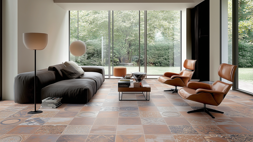 Ejemplo suelo hidráulico, salón