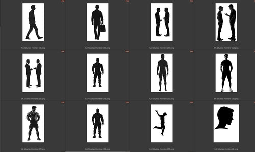 Ejemplos siluetas hombre 3
