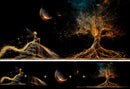 Composición overlays hadas doradas 