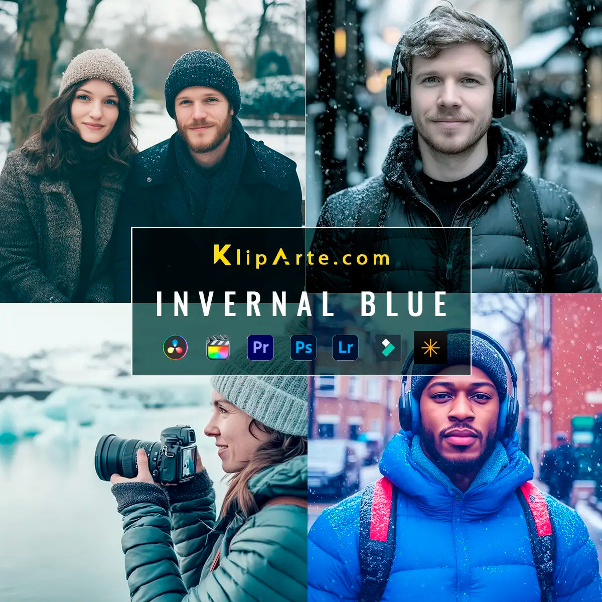 LUTs Invernales Azulados – 21 Tonos Fríos