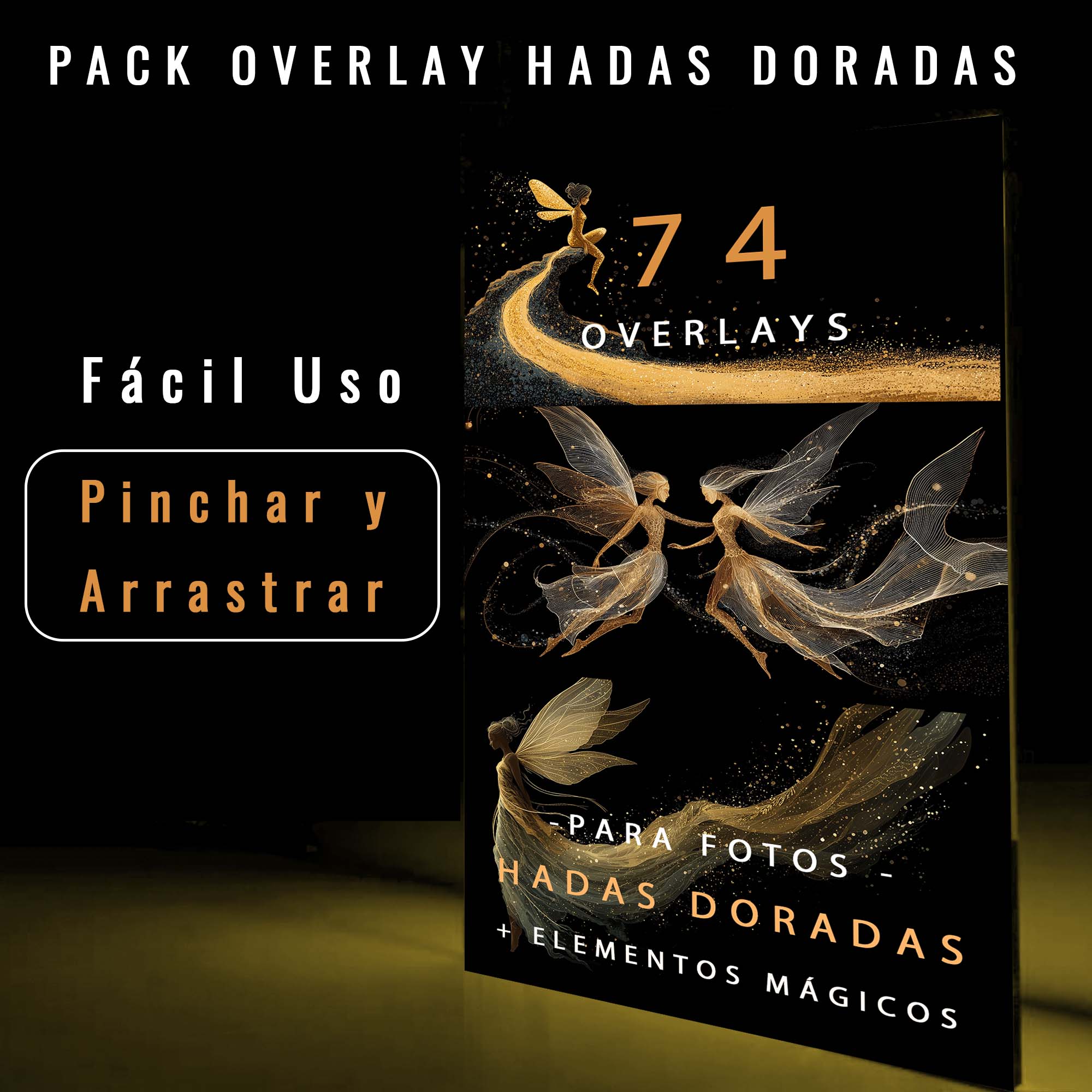 Pack de overlays Hadas Doradas