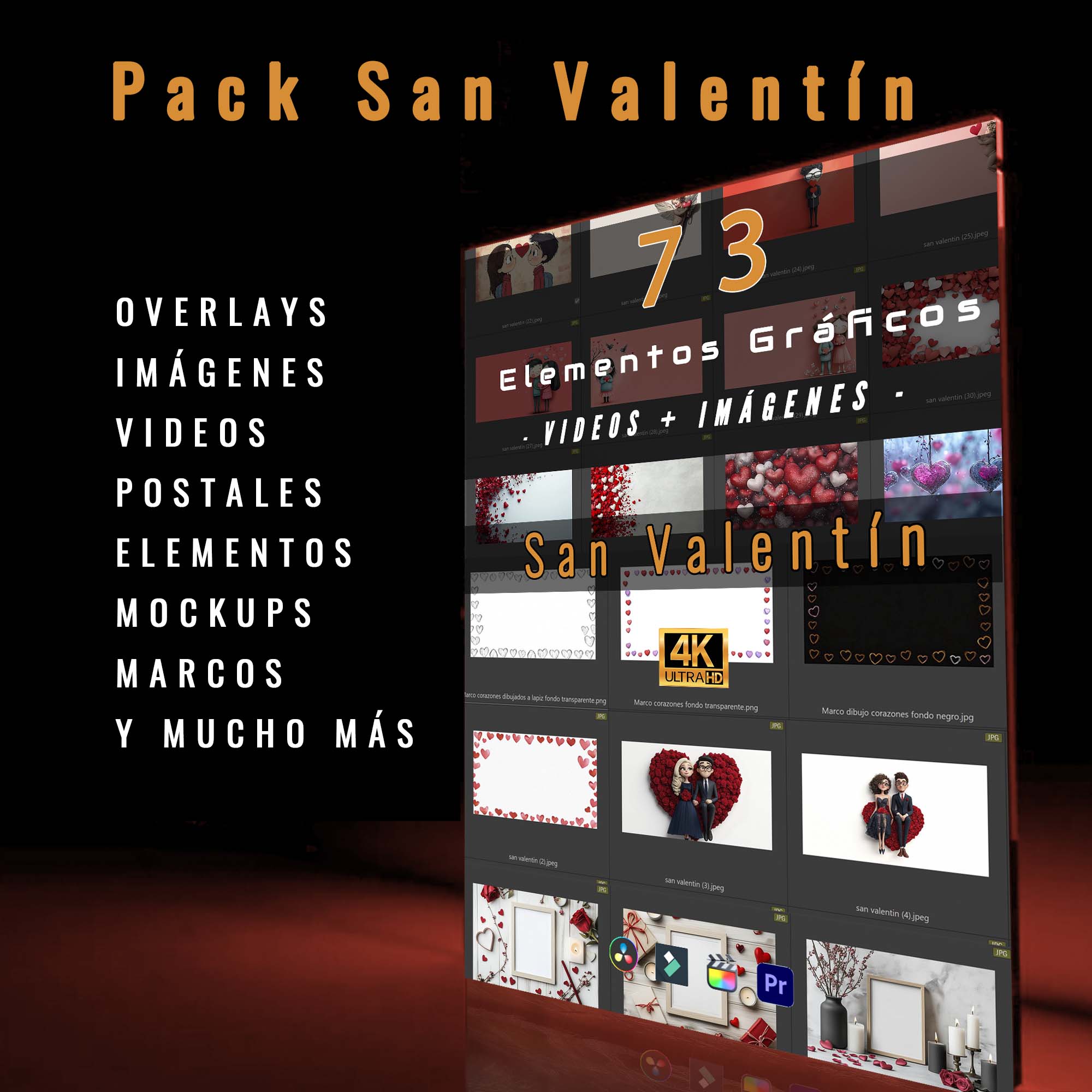 Pack de San Valentín Recursos Gráficos