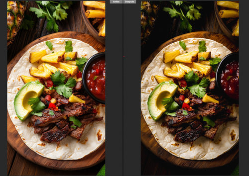 Preset dark food Antes-Despues 2