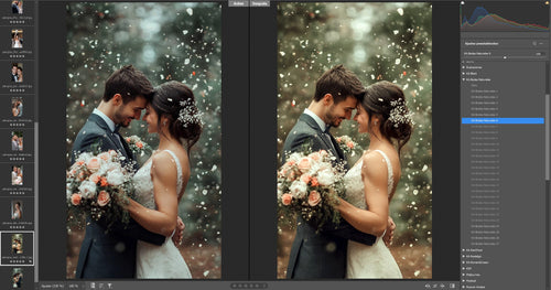 Presets bodas 2025 antes después 1