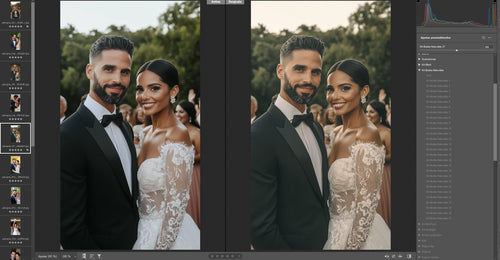 Presets bodas 2025 antes después 3