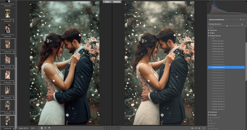 Presets bodas 2025 antes después 5