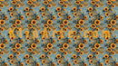Textura papel pintado flores girasoles