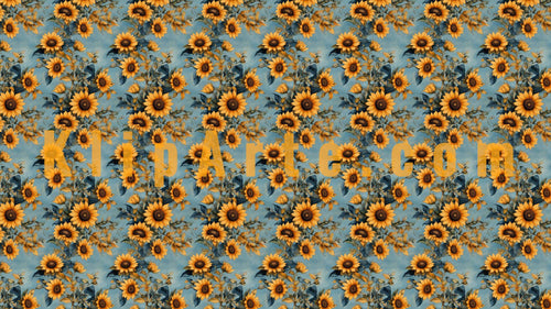 Textura papel pintado flores girasoles