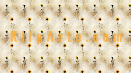 Textura papel pintado girasoles