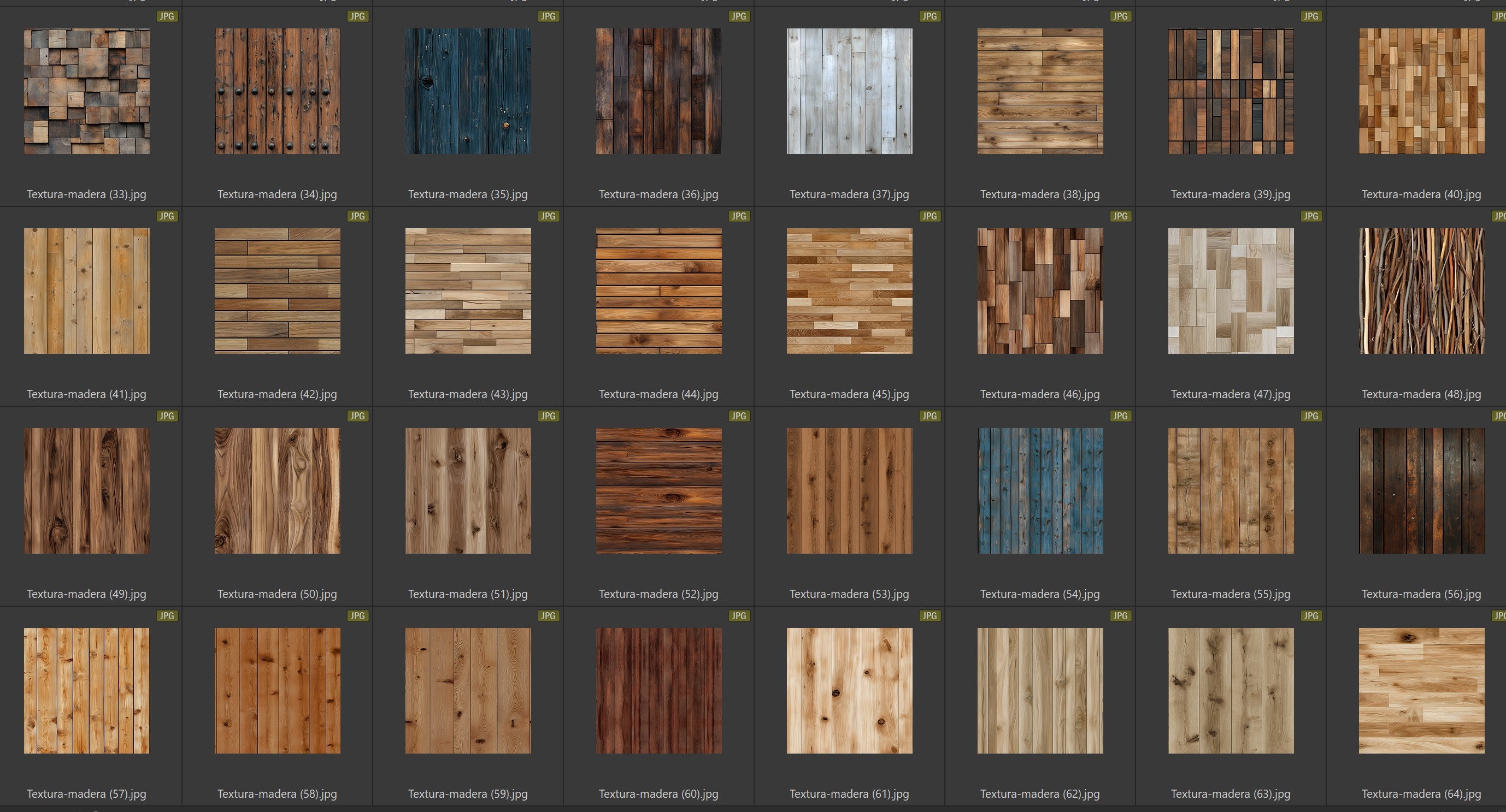 Texturas de madera ejemplos 2