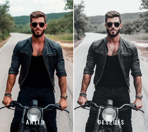 21 Presets Black para Lightroom y Photoshop