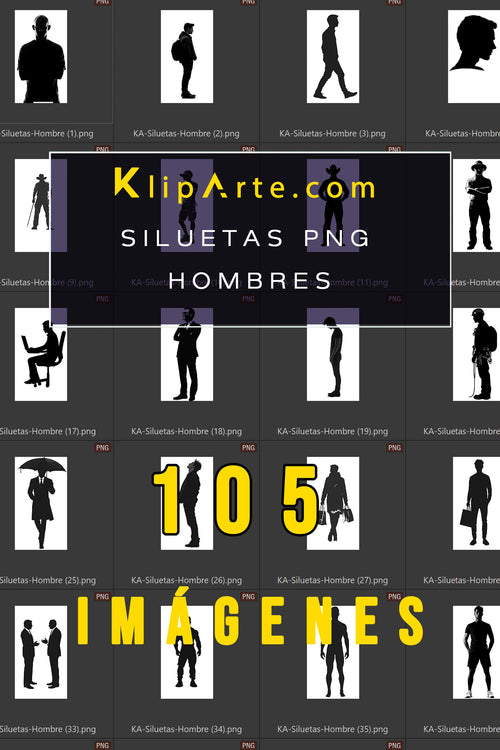 Carátula siluetas hombre