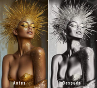 efecto plateado