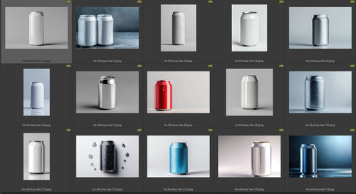 Índice Mockup Latas de refresco