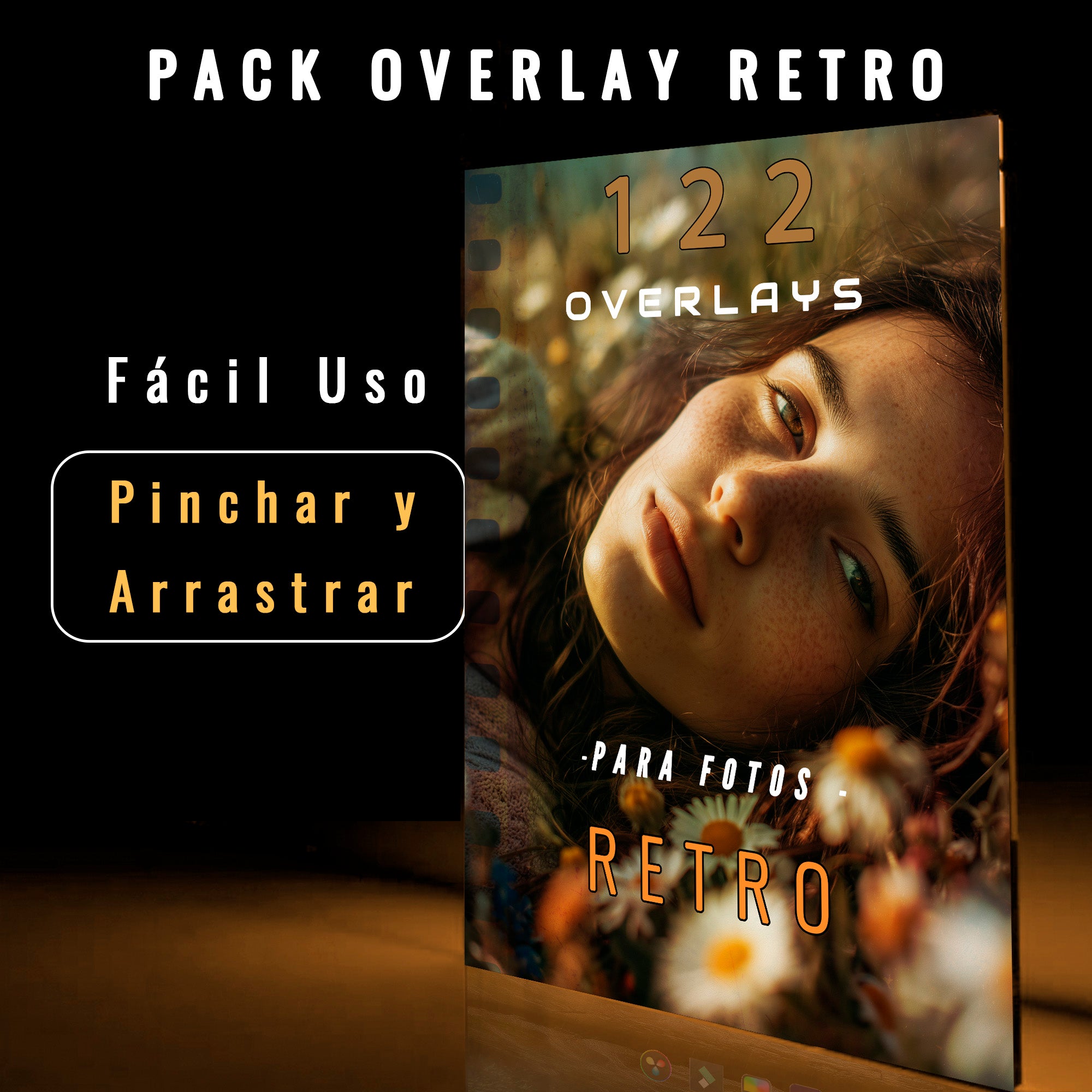 Overlays Retro HD – Luz, Bokeh y Texturas Vintage