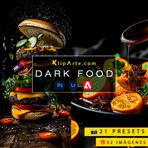 portada preset dark food