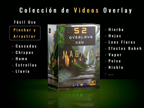 Ejemplo videos overlays efectos mágicos