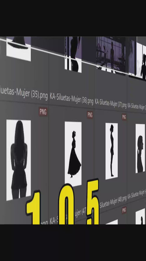 video vertical siluetas mujer