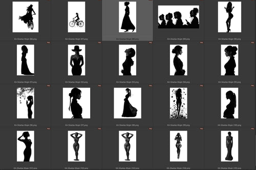 Siluetas mujer indice 1