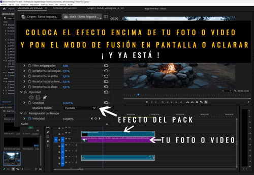 Overlays de Fuego, llamas y brasas en 4K