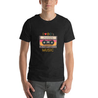 Camiseta I Love 80s - Diseño Casete Retro (Unisex)